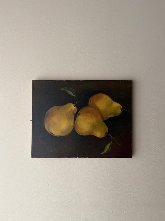 American realist pear still life. Unsigned.
