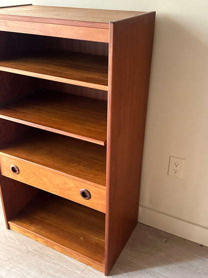 Teak record cabinet
