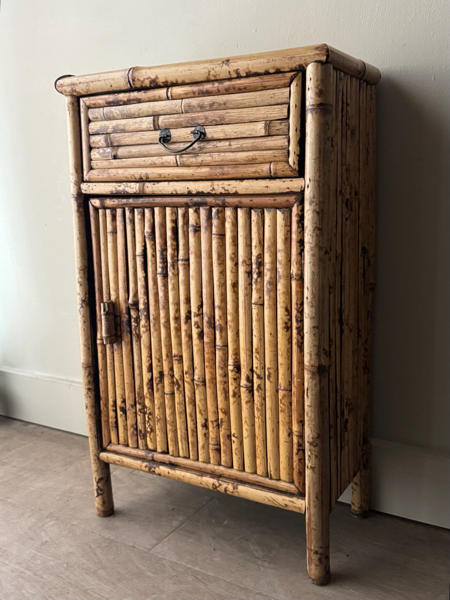 Split bamboo cabinet