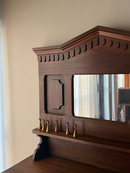 Victorian pine server
