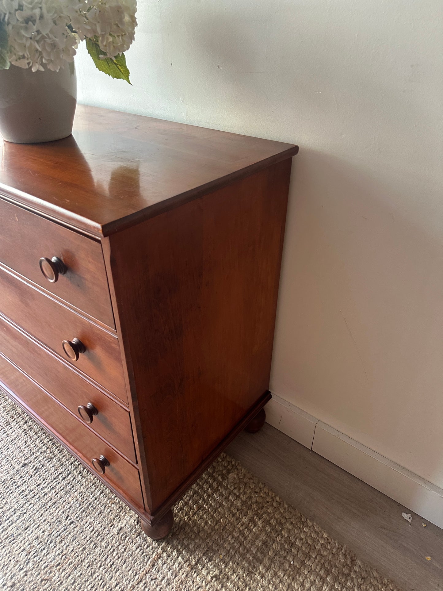 Maple ball foot dresser