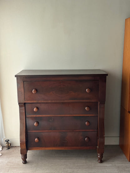 Walnut empire dresser
