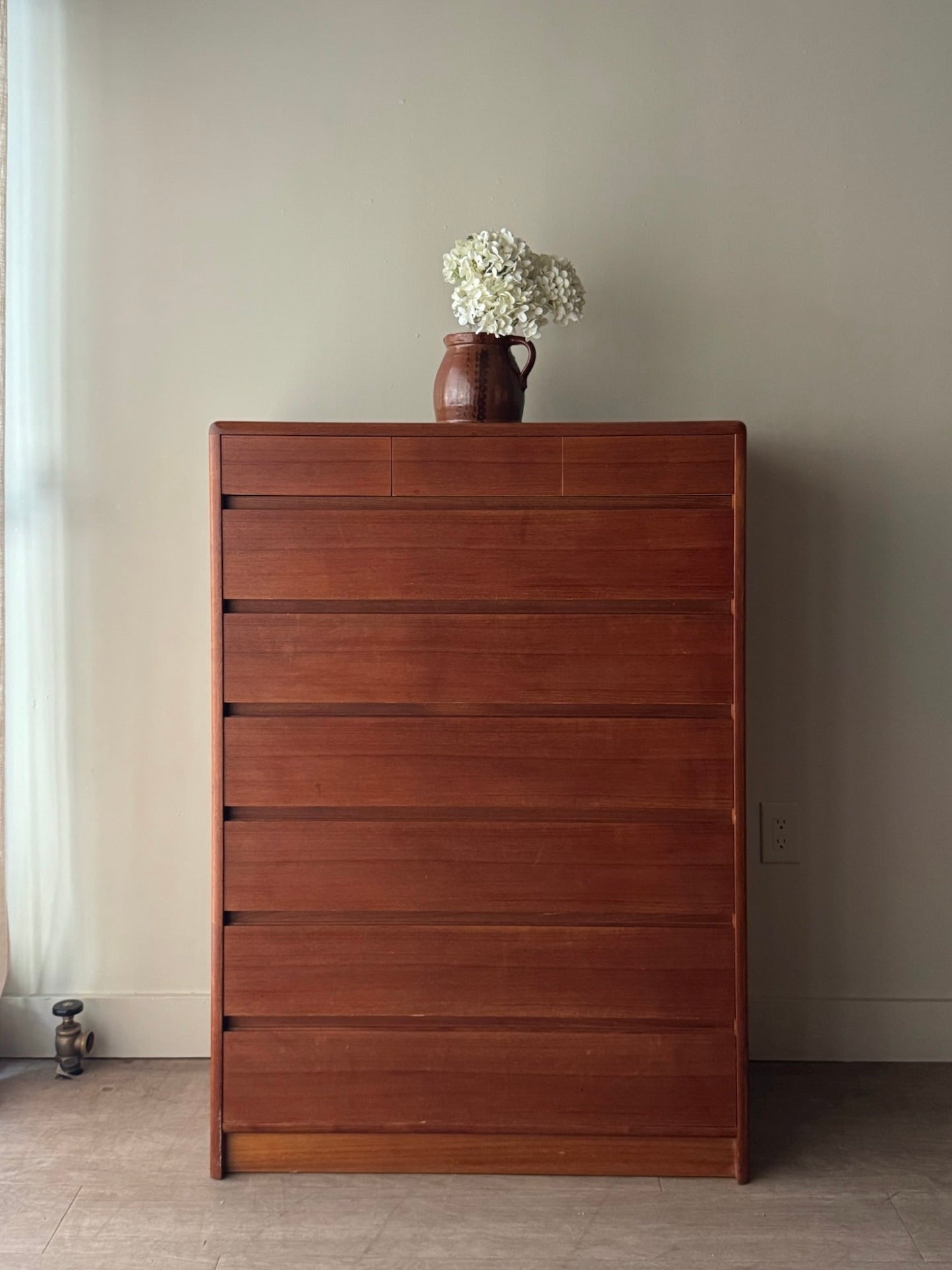 Nordisk Andels-Eksport Danish teak tallboy dresser