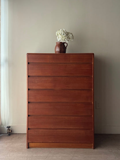 Nordisk Andels-Eksport Danish teak tallboy dresser