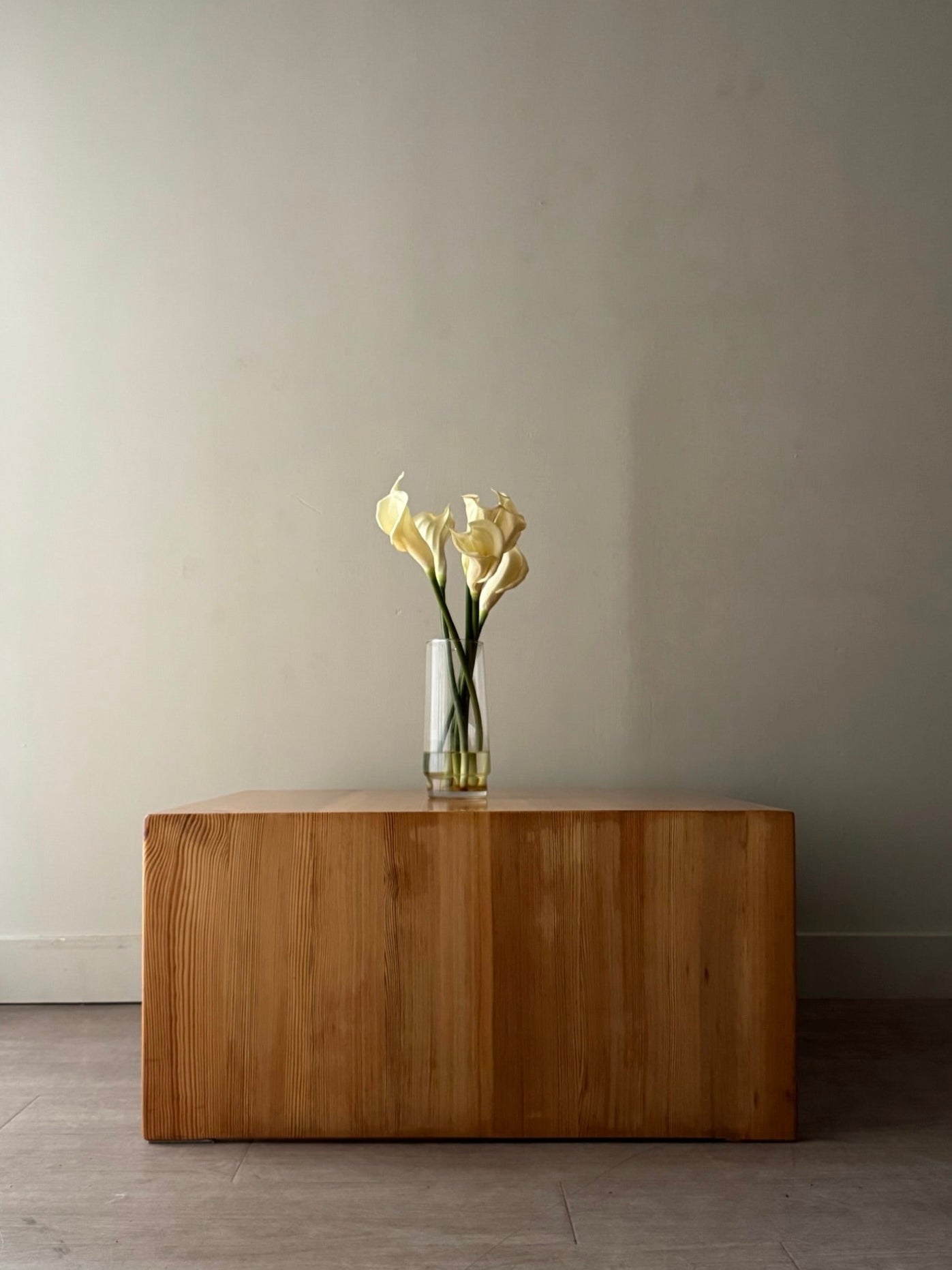 Scandinavian pine coffee table