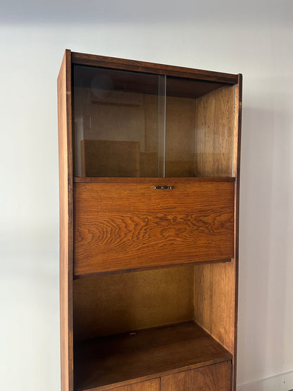 Walnut bar cabinet