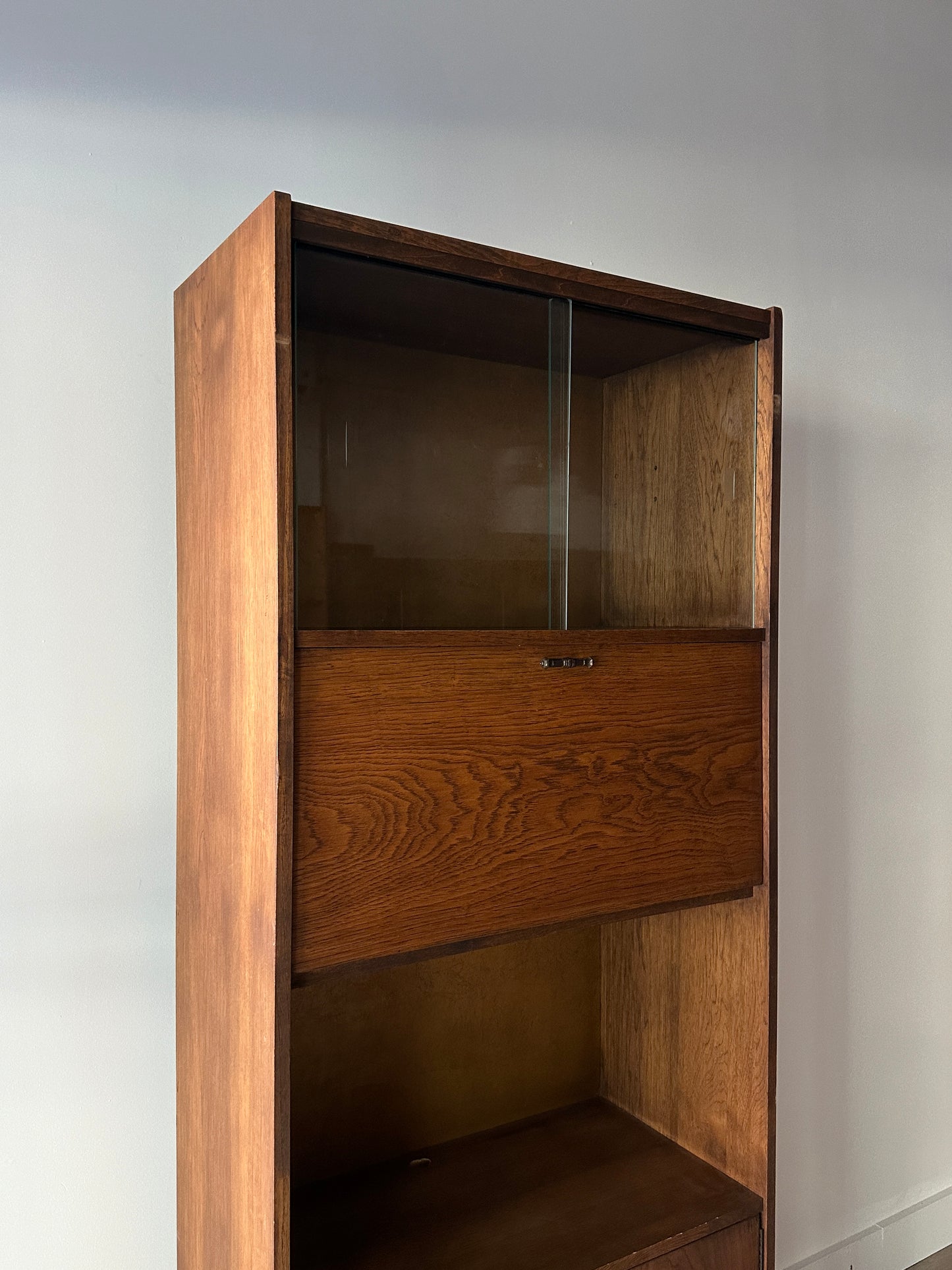 Walnut bar cabinet