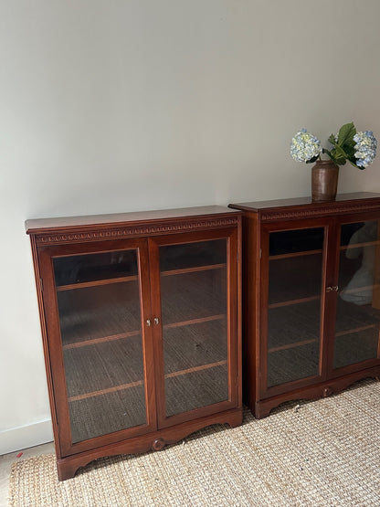 Mahogany Glass Display Cases