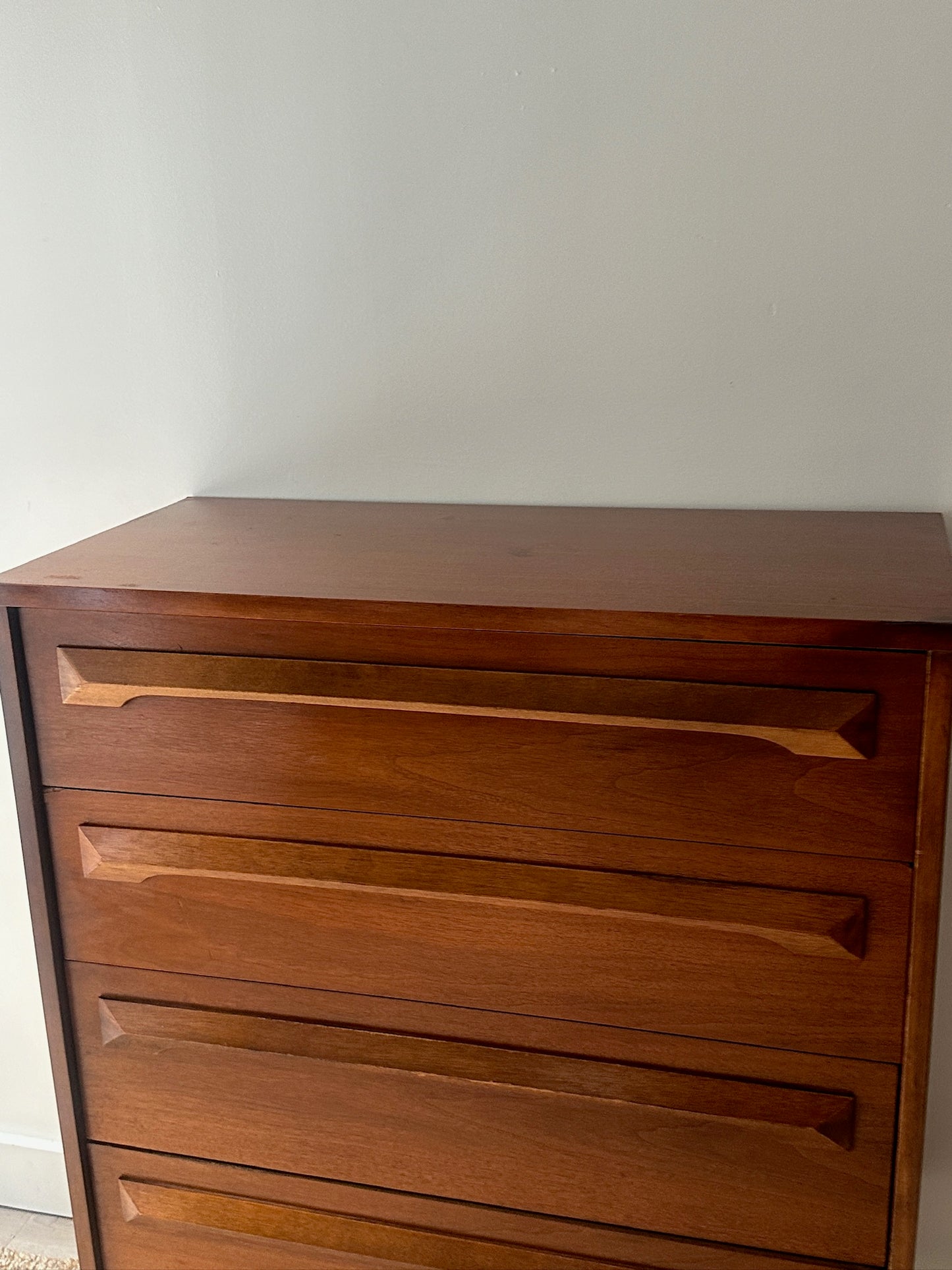 Walnut tallboy