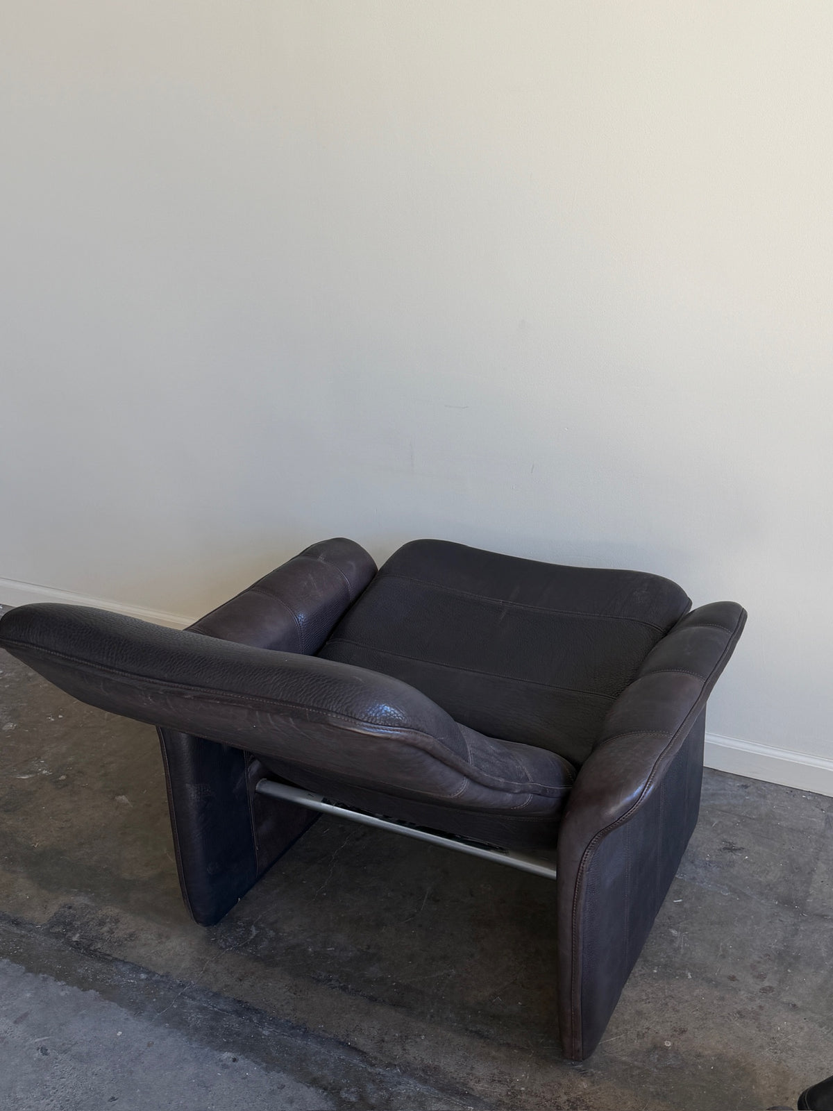 De Sede DS-50 Leather Reclining Chair and Ottoman