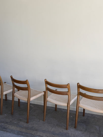 Niels Moller Model 84 Oak Dining Chairs (sold in sets of 2)