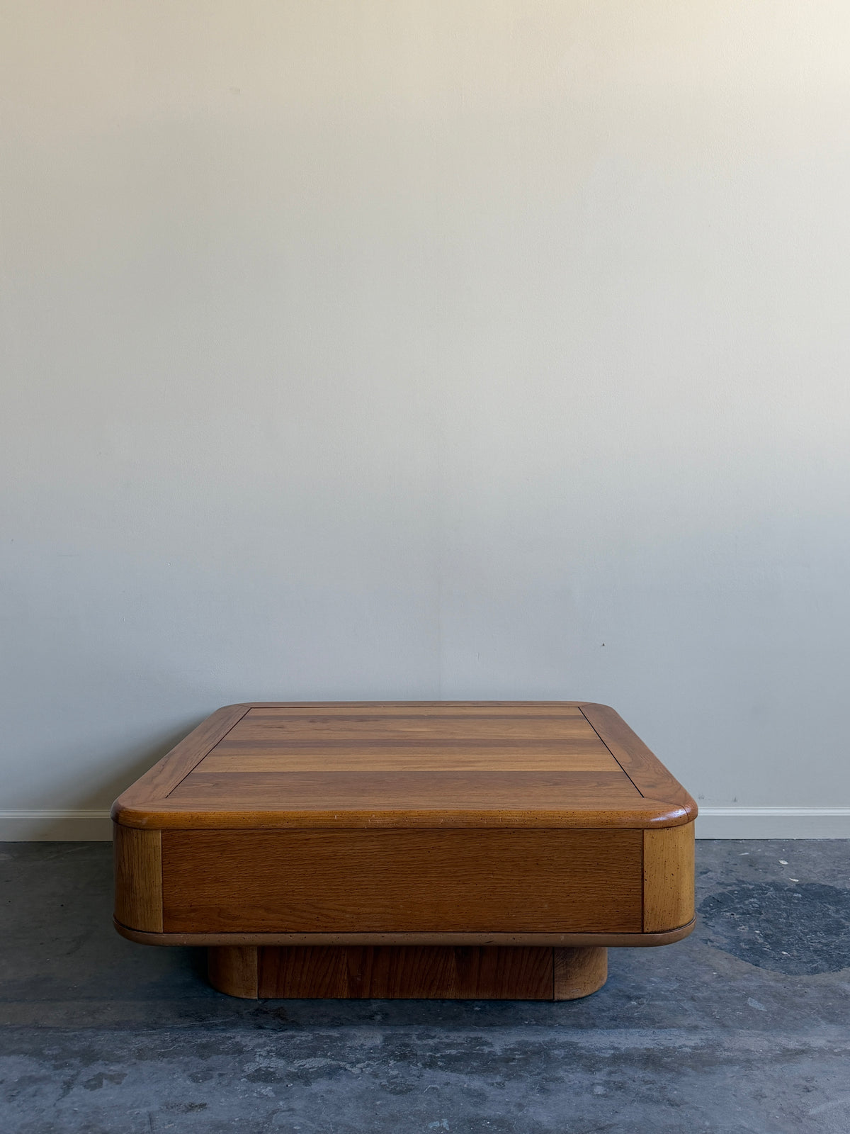 Bassett walnut coffee table
