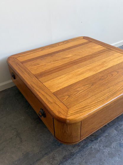 Bassett walnut coffee table