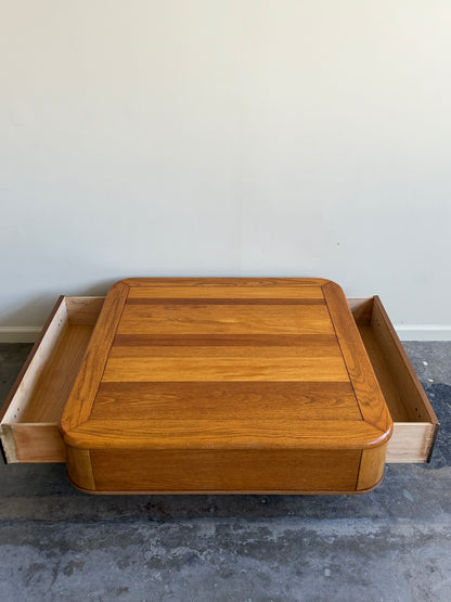Bassett walnut coffee table